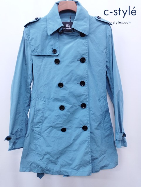 BURBERRY BLACK LABEL ショートトレンチコート LL エメラルドグリーン BMA70-206-74