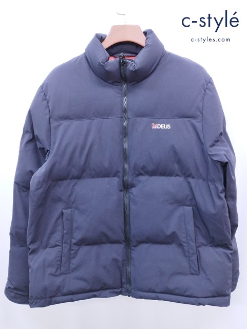 DEUS EX MACHINA デウスエクスマキナ ダウンジャケット L ブラック SCOUT PUFFER JACKET DMF226510