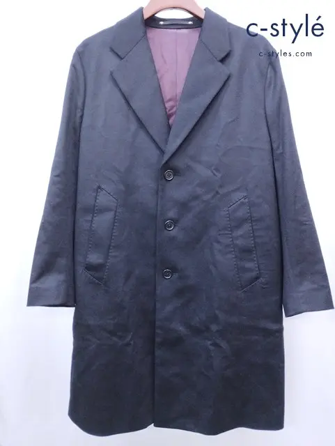 Paul Smith ポールスミス チェスターコート M ブラック PF-SL-73572 カシミヤ100％