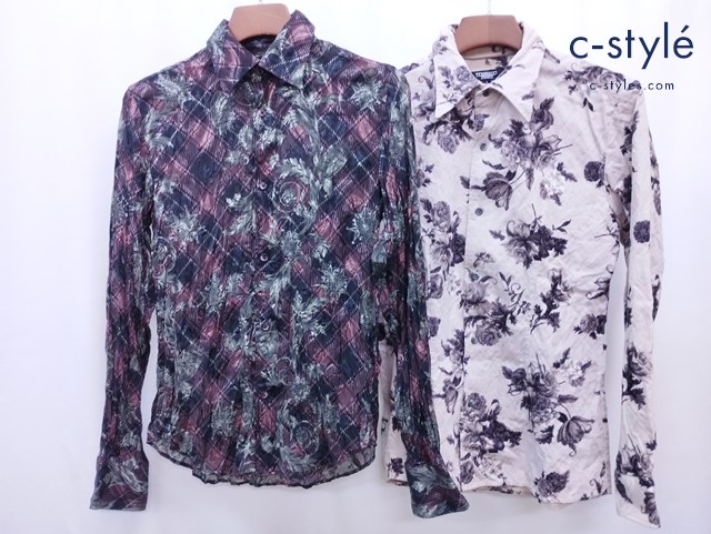 TORNADO MART トルネードマート 長袖シャツ L マルチカラー 花柄 チェック柄