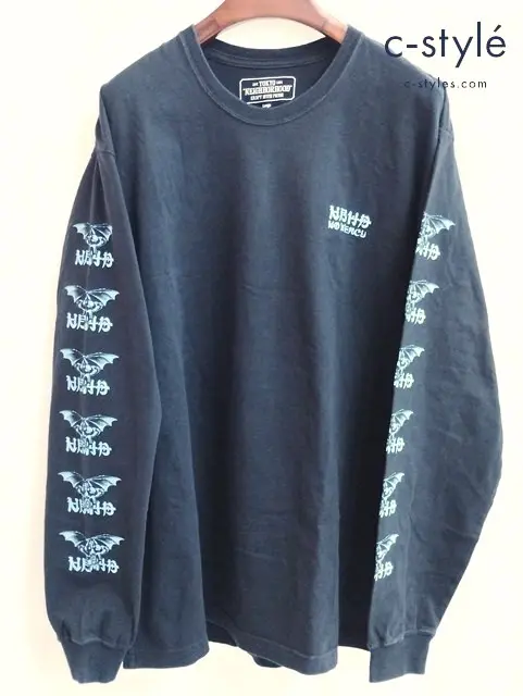 NEIGHBORHOOD ネイバーフッド 長袖Tシャツ L ブラック NO MERCY-2 綿100％