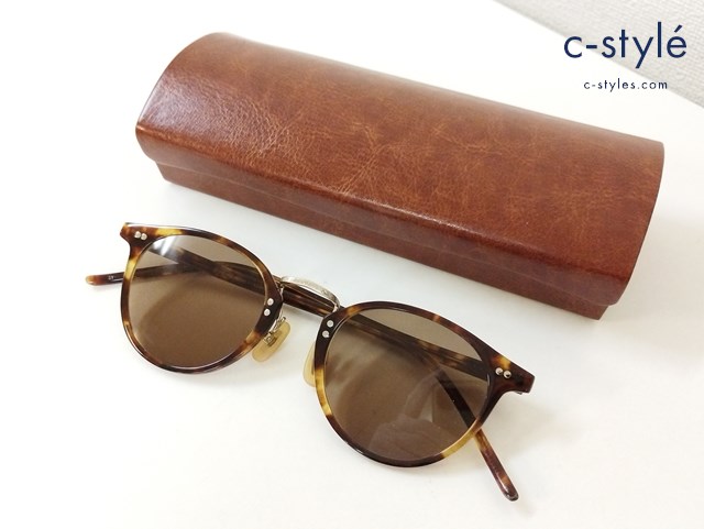 金子眼鏡 カネコメガネ サングラス 47□22 148ブラウン系 VINTAGE