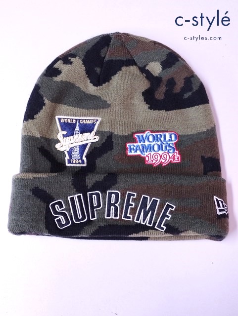 Supreme×New Era シュプリーム×ニューエラ ニットキャップ マルチカラー 帽子 迷彩柄