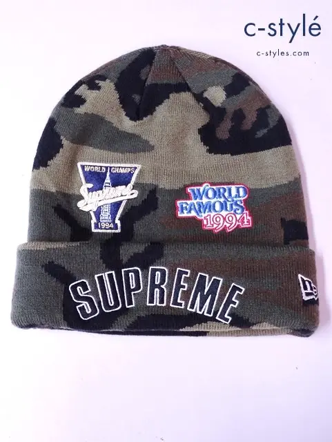 Supreme×New Era シュプリーム×ニューエラ ニットキャップ マルチカラー 帽子 迷彩柄