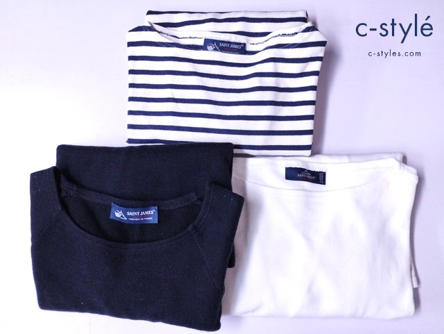 SAINT JAMES セントジェームス ボートネック 長袖Tシャツ ニット セーター M ML 計3点