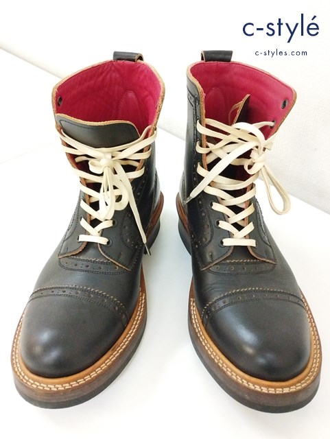 BLUTENBLATT ブリューテンブラット ブーツ 8・1/2 ブラック レザー 日本製 vibram