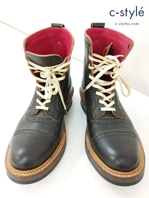 BLUTENBLATT ブリューテンブラット ブーツ 8・1/2 ブラック レザー 日本製 vibram