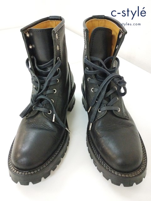 BLUTENBLATT ブリューテンブラット ブーツ 8.5 ブラック レザー レースアップ 日本製 ハイカット vibram