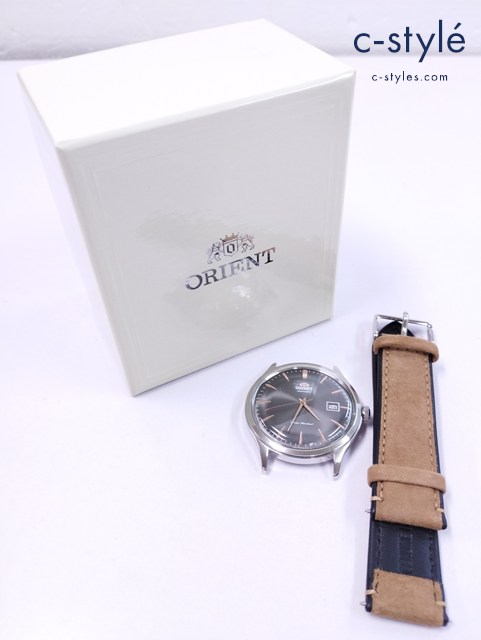 ORIENT オリエント 腕時計 シルバー×ブラック SAC08003A0 バンビーノ 自動巻き