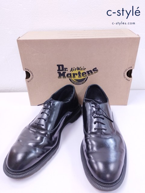 Dr.Martens ドクターマーチン レザーシューズ UK8 ブラック FAWKES POLISHED SMOOTH 16773001