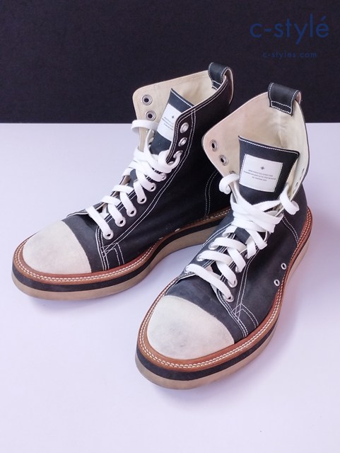 A.R.K ハイカット スニーカー 8・1/2 ブラック×ホワイト blutenblatt