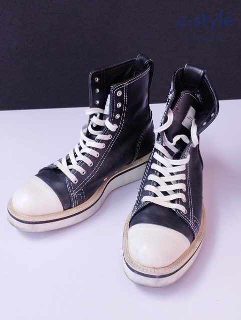 A.R.K ハイカット スニーカー ブラック×ホワイト blutenblatt