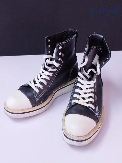 A.R.K ハイカット スニーカー ブラック×ホワイト blutenblatt