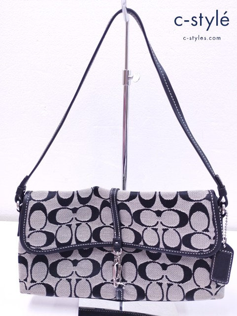 COACH コーチ ショルダーバッグ ブラック系 6348 レディース