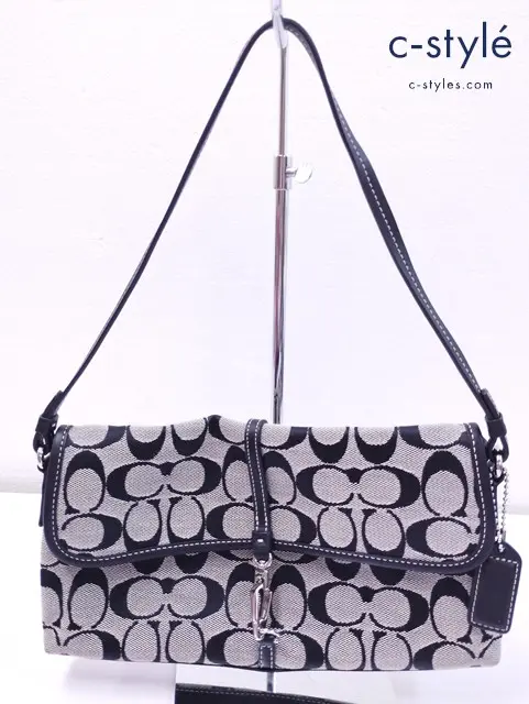 COACH コーチ ショルダーバッグ ブラック系 6348 レディース