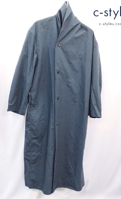 ISSEY MIYAKE MEN イッセイミヤケ メン ショールカラーロングコート L カーキ ME11-FA004 ボタン