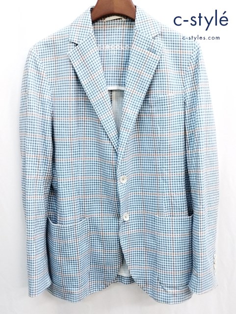 CIRCOLO 1901 チルコロ1901 ジャケット 50 マルチカラー コットンジャージー チェック柄