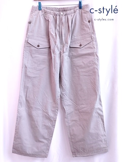 ULTERIOR アルテリア パンツ 4 グレージュ NYLON AIR POPLIN MIL-PANTS