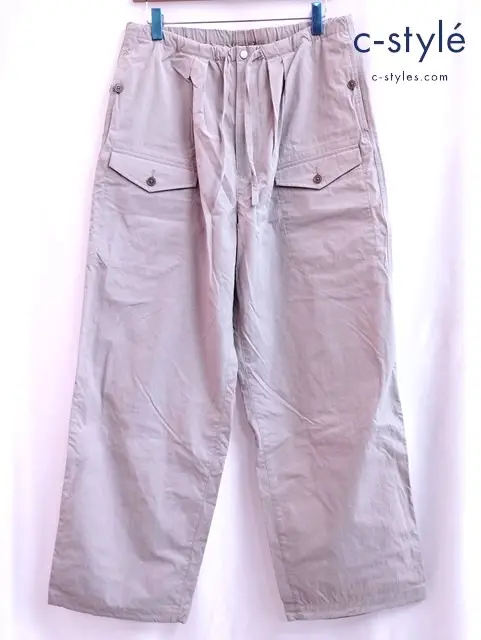 ULTERIOR アルテリア パンツ 4 グレージュ NYLON AIR POPLIN MIL-PANTS