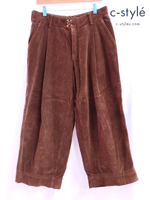kolor カラー コーデュロイワイドパンツ 1 ブラウン 21WCM-P09110