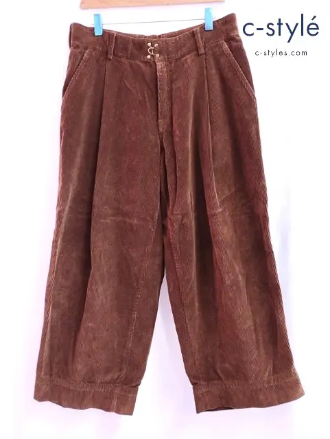kolor カラー コーデュロイワイドパンツ 1 ブラウン 21WCM-P09110