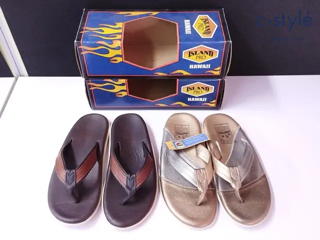 ISLAND SLIPPER アイランドスリッパ サンダル 9 ゴールド系 ブラウン系