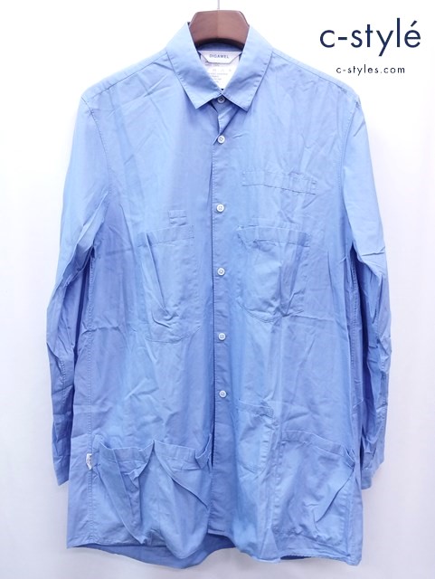 DIGAWEL×PORTER ディガウェル×ポーター シャツ 2 ブルー PORTER POCKET SHIRT by DIGAWEL
