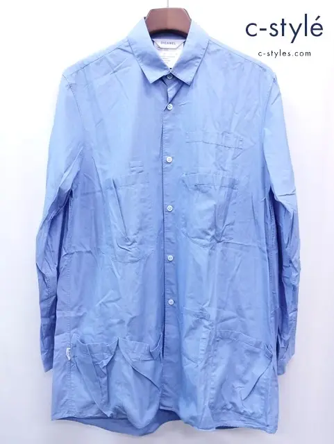 DIGAWEL×PORTER ディガウェル×ポーター シャツ 2 ブルー PORTER POCKET SHIRT by DIGAWEL