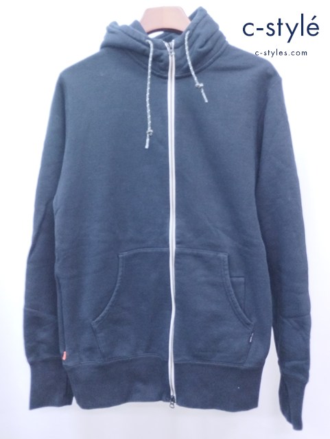 LOOPWHEELER×PORTER ループウィラー×ポーター ジップパーカー XL ブラック 綿100％