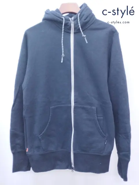 LOOPWHEELER×PORTER ループウィラー×ポーター ジップパーカー XL ブラック 綿100％