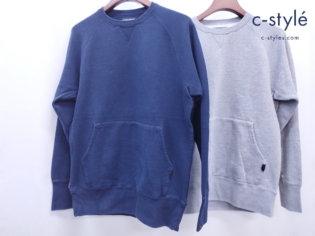 LOOPWHEELER ループウィラー トレーナー XL グレー ネイビー 綿100％