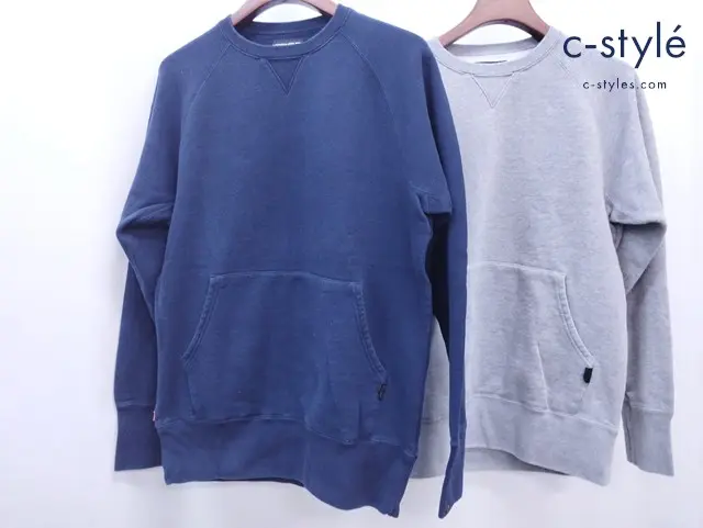 LOOPWHEELER ループウィラー トレーナー XL グレー ネイビー 綿100％