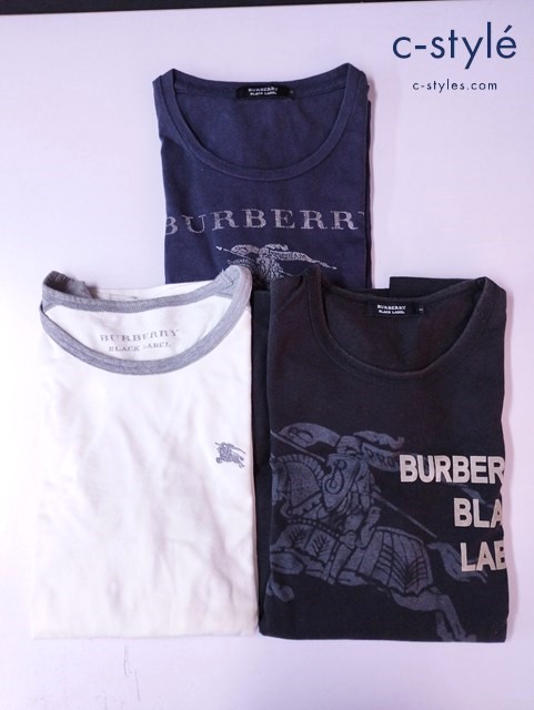 BURBERRY BLACK LABEL バーバリーブラックレーベル 長袖Ｔシャツ 2 綿100％ 計3点