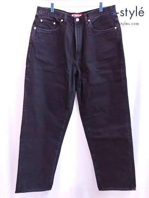 Supreme シュプリーム デニムパンツ 34 ブラック Baggy Jean 綿100％