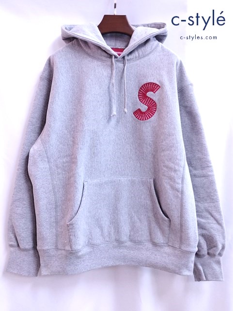 Supreme シュプリーム パーカー M グレー 20AW S LOGO HOODED SWEATSHIRT