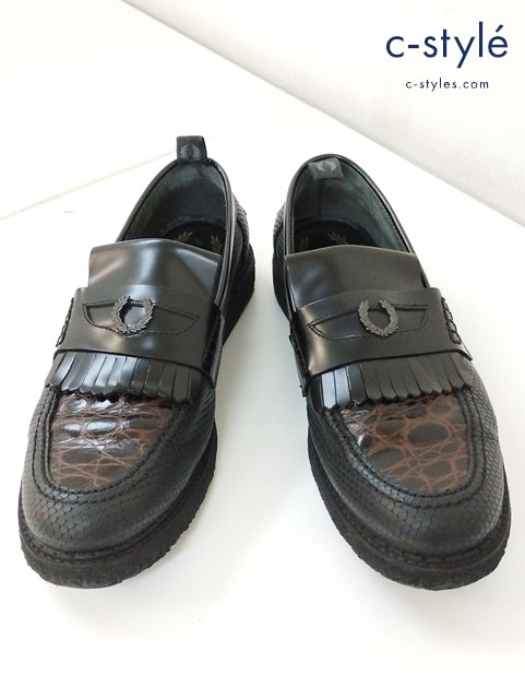 GEORGE COX×FRED PERRY ジョージコックス × フレッドペリー ローファー ブラック B9282