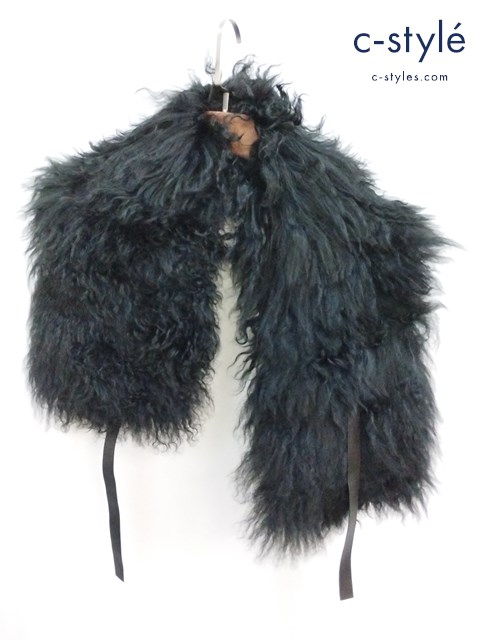 GIORGIO ARMANI ジョルジオアルマーニ ファーストール ブラック PAX02P PAP39 イタリア製