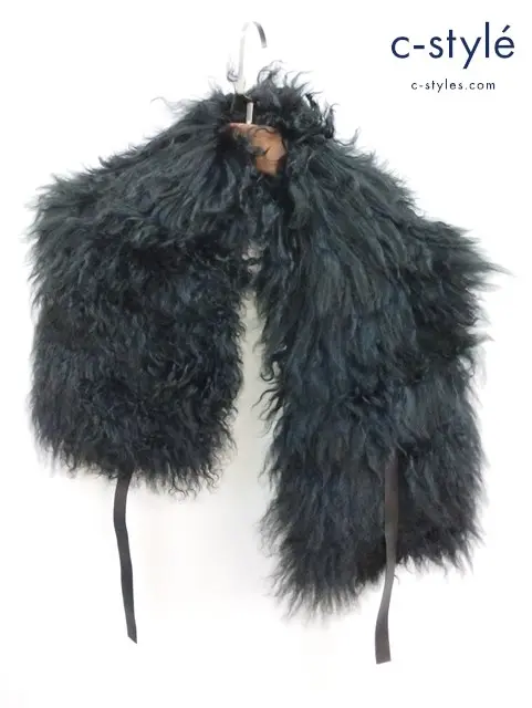 GIORGIO ARMANI ジョルジオアルマーニ ファーストール ブラック PAX02P PAP39 イタリア製