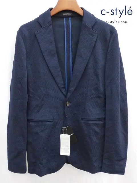 EMPORIO ARMANI エンポリオアルマーニ テーラード2Bジャケット 46 ネイビー A1G870 A1403