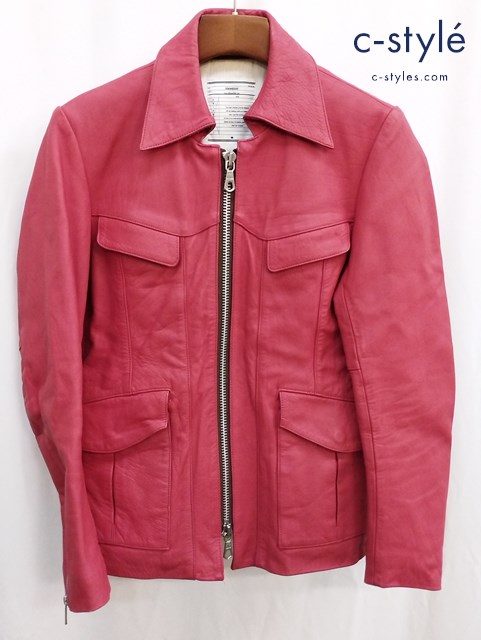 BLUTENBLATT ブリューテンブラット シングルレザージャケット S レッド BLO-12689