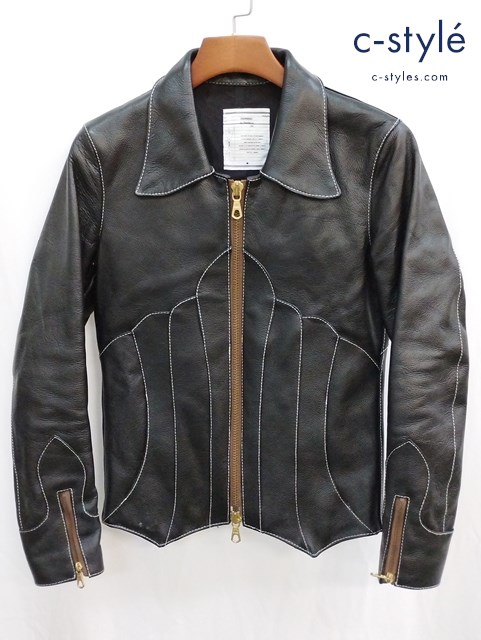 BLUTENBLATT ブリューテンブラット シングルレザージャケット S ブラック BLO-10451