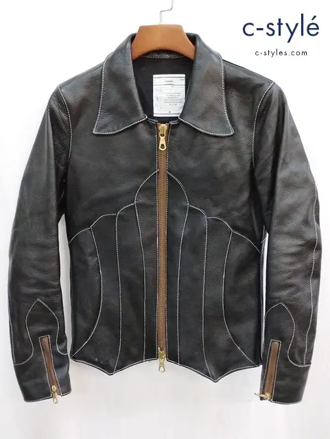 BLUTENBLATT ブリューテンブラット シングルレザージャケット S ブラック BLO-10451