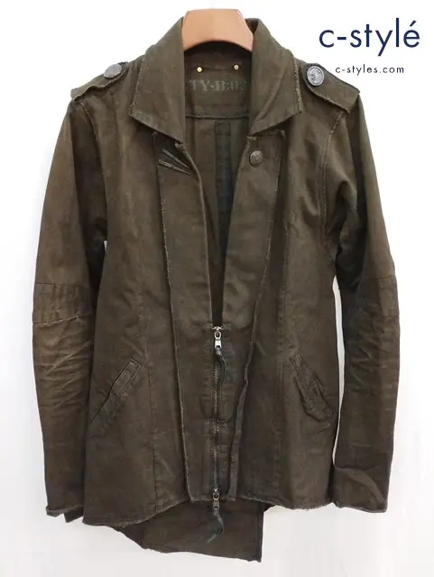 14th Addiction フォーティーンスアディクション ミリタリージャケット 2 ブラウン TY-B:02 ジップアップ