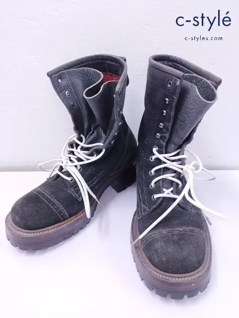 BLUTENBLATT ブリューテンブラット レースアップブーツ ブラック スウェード