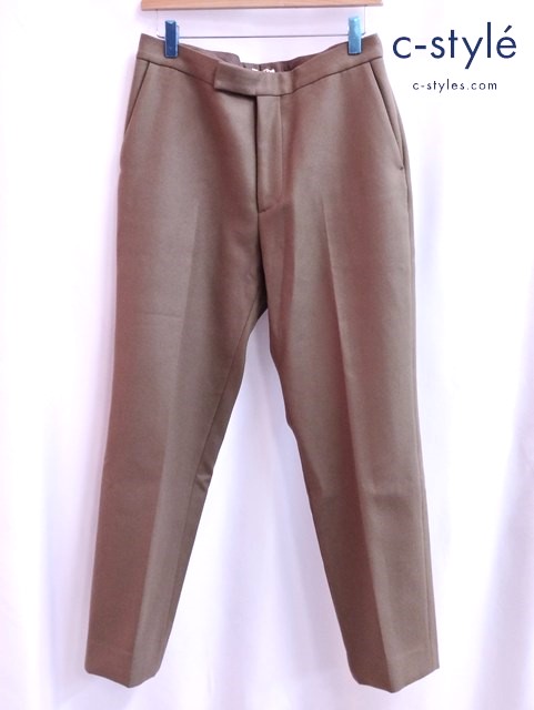 AURALEE オーラリー スラックスパンツ 4 ベージュ系 LIGHT MELTON SLACKS ウール100％