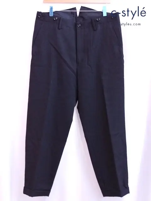 Yohji Yamamoto POUR HOMME ヨウジヤマモトプールオム スラックスパンツ 3 ブラック ウール100％