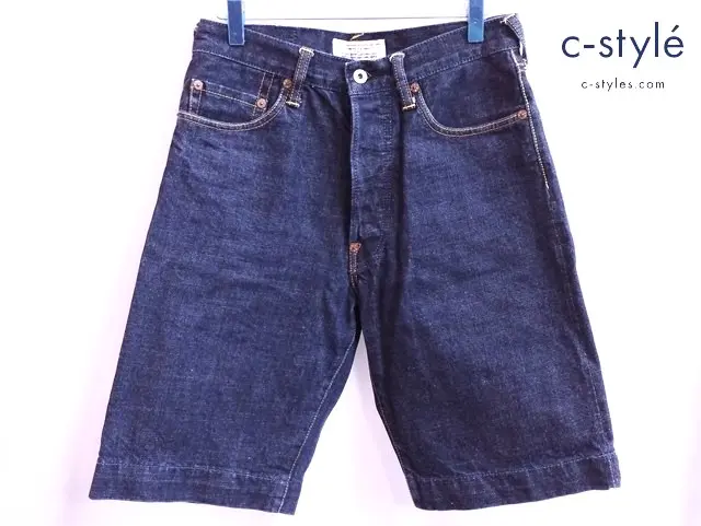 EVISU エヴィス ハーフデニムパンツ 30 インディゴ Lot.0010 ボタンフライ