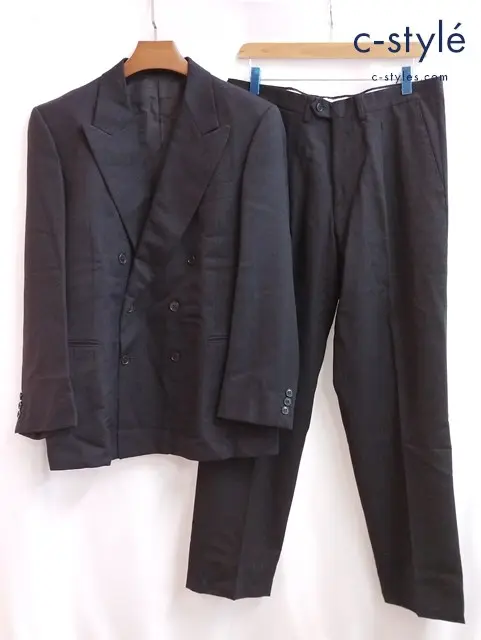 Herno ヘルノ 2PCスーツ ダブルテーラードジャケット パンツ ブラック C-TK 5510 イタリア製 セットアップ