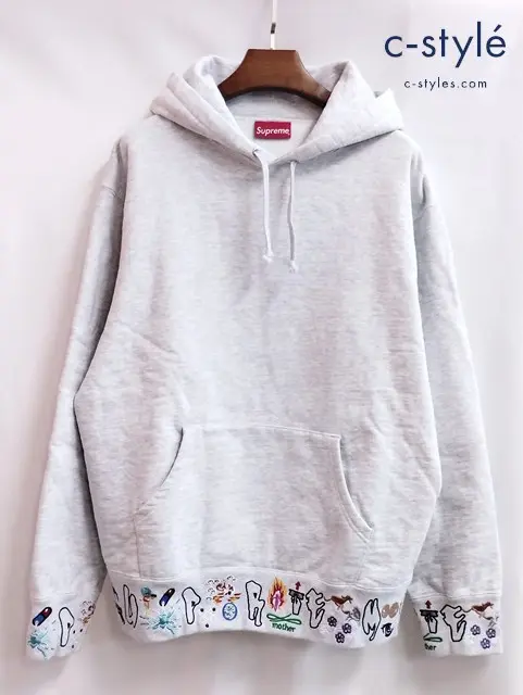 Supreme シュプリーム フーディー M グレー AOI Icons Hooded Sweatshirt