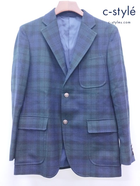 J PRESS ジェイプレス 段返り3Bテーラードジャケット M マルチカラー BLUE FACE TWEED 021-5-CJK-OV